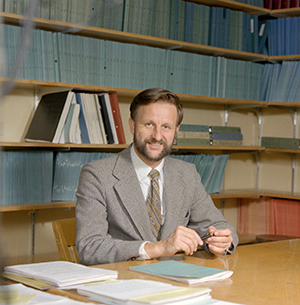 David Shirley in his office at Berkeley Lab